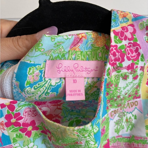 Lilly Pulitzer girls printed design dress size 10 - Picture 5 of 5
